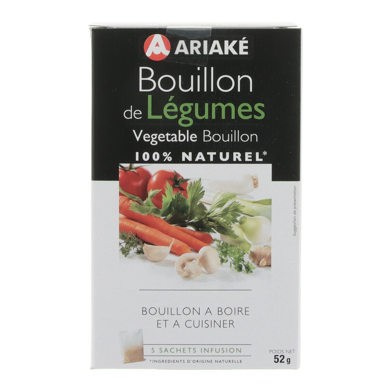 Bouillon de légumes Bio – 4 sachets infusion - Ariaké