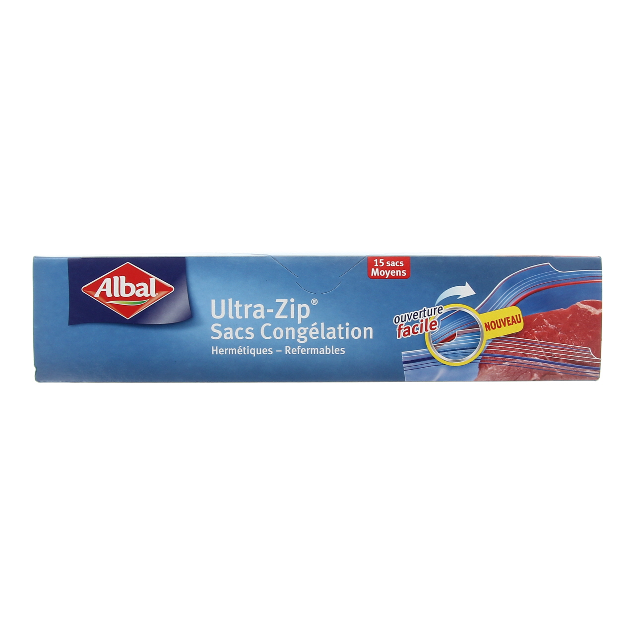 Albal Sacs congélation Ultra-Zip - ouverture facile, 15 sacs
