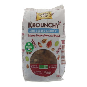 Krounchy protéiné choco noir 500g, Céréales