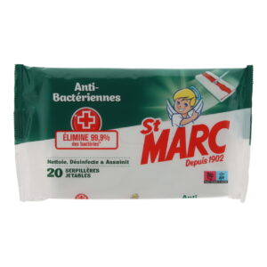 Lingette Désinfectantes Anti-Bactérienne ST MARC